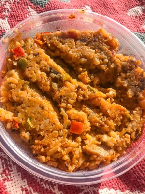 Dirty Seafood Rice at Dirty Lettuce in Portland