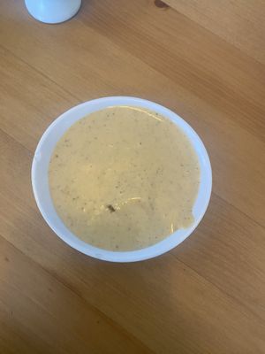 Sauce for hush puppies   at Dirty Lettuce in Portland