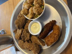 The jalapeno poppers were my favorite   at Dirty Lettuce in Portland