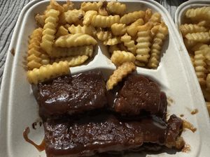 Bbq ribs  at Dirty Lettuce in Portland