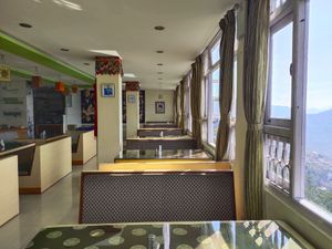 Seating arrangement! at Greendale Restaurant Hara Bhara in Gangtok