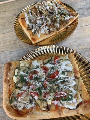 Funghi and regina  at Rustica - Pizza Al Tagglio in Lisbon