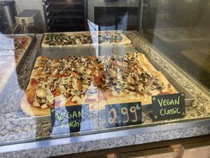 Vegan selection  at Rustica - Pizza Al Tagglio in Lisbon