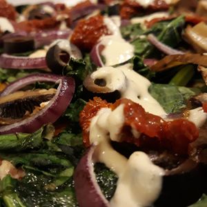 Vegan classic with delicious home made cashew cream at Rustica - Pizza Al Tagglio in Lisbon