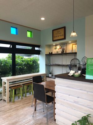 The interior at South & North in Naha