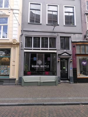 Storefront at WannaWaffle in Zwolle