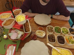 Menu for two at De Vegetarische Toko in The Hague