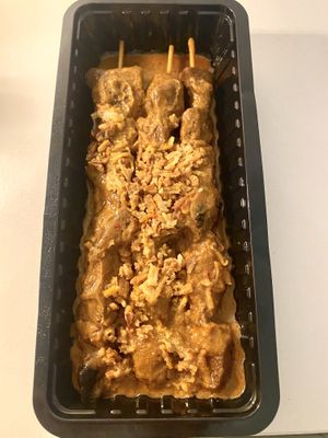 Satay  at De Vegetarische Toko in The Hague