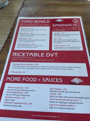   at De Vegetarische Toko in The Hague