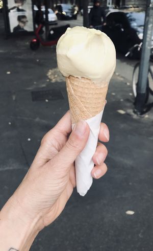Pistachio and cashew - sooo creamy at Gelato Libre in Milan
