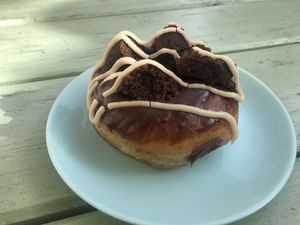 Chocolate donut 😍  at Grumpy & Runt in Western Cape