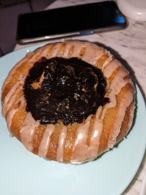 Mocha biscuit cake donut at Grumpy & Runt in Western Cape