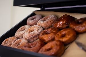 Caramel and cinnamon sugar donuts  at Grumpy & Runt in Western Cape