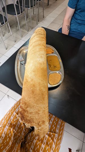 Paper dosa at Sri Krishna Dosai in Kandy