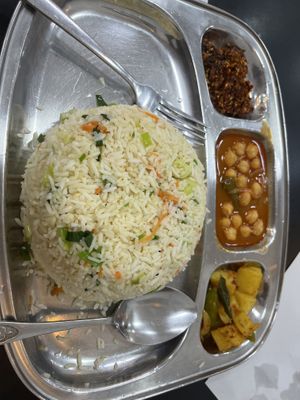 VEG rice   at Sri Krishna Dosai in Kandy