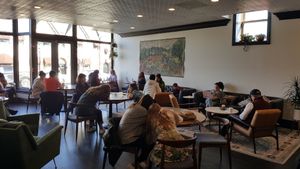 Seating area at Conscious Cup in Libertyville