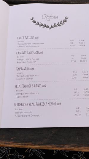 Wein at Bichl in Burghausen