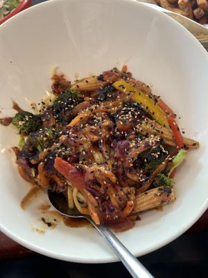 vegan sauté   at La Diable in Mont-tremblant