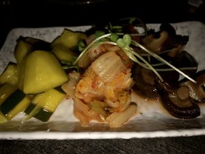 Vegan: pickled vegetables   at Kodaiko in Sacramento