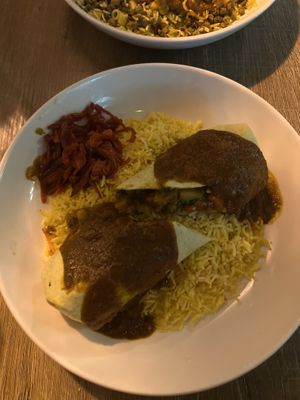 The Sari wrap   at Ramsi's Cafe on the World in Louisville