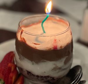 devil's food trifle at Ramsi's Cafe on the World in Louisville