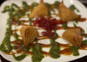 punjabi samosas at Ramsi's Cafe on the World in Louisville