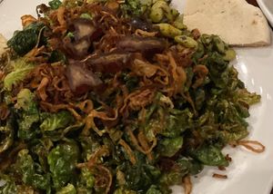 crispy petal salad minus the goat cheese at Ramsi's Cafe on the World in Louisville