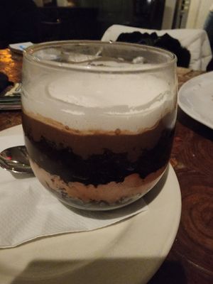 Devils food trifle (vegan) at Ramsi's Cafe on the World in Louisville