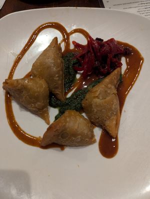 Samosas at Ramsi's Cafe on the World in Louisville