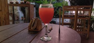 Multi layered drink at Edén in Guadalajara