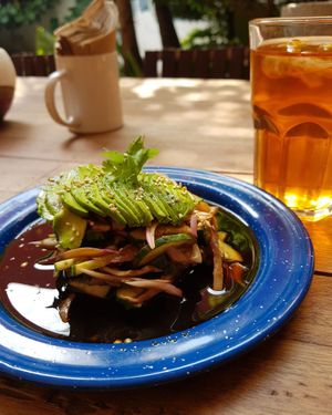 Aguachile de setas  at Edén in Guadalajara