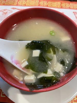 Small miso soupp  at Tang's Asian Cuisine in Wilkes-barre