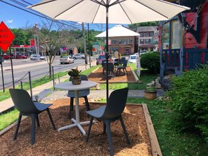 Our outdoor dining space. at Humble Cafe + Bakery in Lambertville