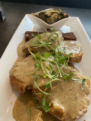 Biscuits and gravy  at Box Bar in West Seattle