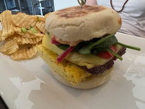 Breakfast Sandwich at Box Bar in West Seattle