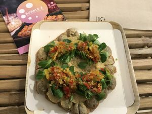 Vegan waffle at Bubble Z in Montpellier