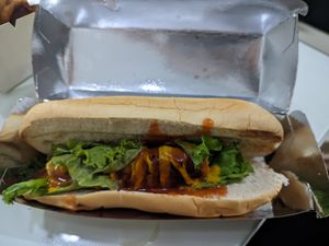 Sausage sandwich at Botany by WTH Foods in Makati