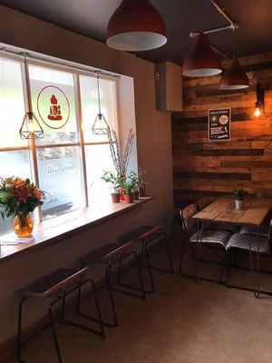 Relaxing decor at Buddhas Kitchen & Wellness Lounge in Launceston