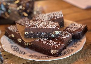 Raw Brownies at Buddhas Kitchen & Wellness Lounge in Launceston