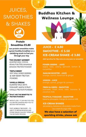 New menu  at Buddhas Kitchen & Wellness Lounge in Launceston