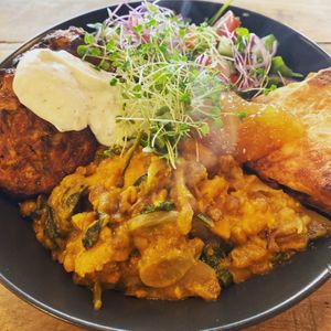 Indian Buddhas Bowl at Buddhas Kitchen & Wellness Lounge in Launceston