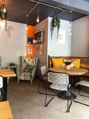 Seating  at Buddhas Kitchen & Wellness Lounge in Launceston