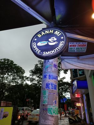 The sign outside at Like Coffee - BanhMi in Ho Chi Minh City