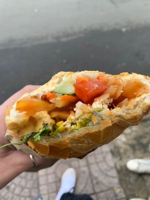 Tofu and avocado banh mi at Like Coffee - BanhMi in Ho Chi Minh City
