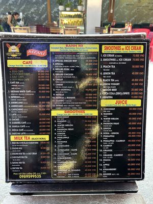 Menu  at Like Coffee - BanhMi in Ho Chi Minh City