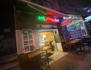 This is how the place looks from outside.  at Hanimeli in Istanbul