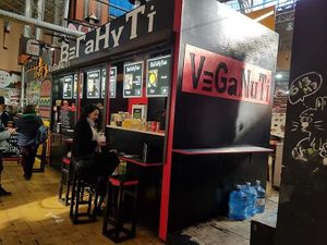 The VeGaNuTi location (inside Bessarabsky market). at Veganuti in Kyiv