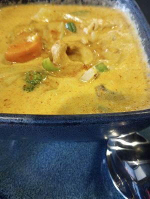 Massaman curry with mixed vegetables at Coconut Thai Cuisine in Statesboro