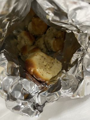 Vegan garlic knots  at Umberto's in Plainview