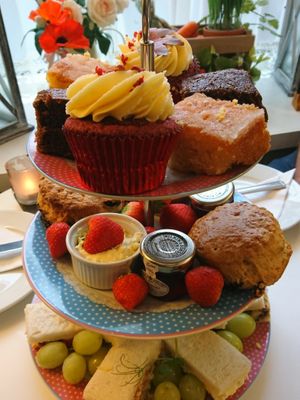 Gorgeous afternoon tea!  at Ginny's Teapot in Hawkshead